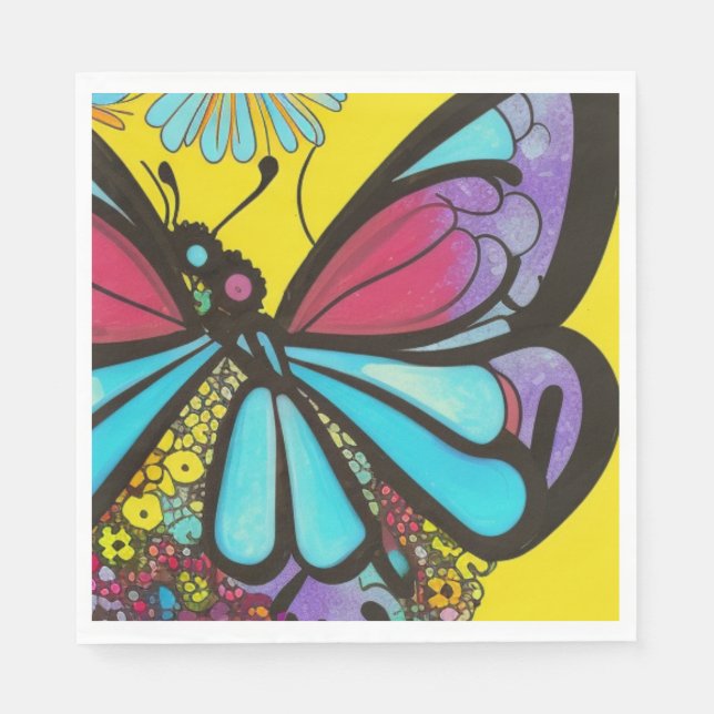 Guardanapo De Papel Bela Borboleta (Frente)