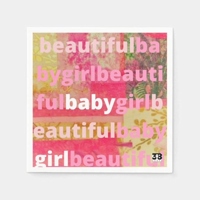 Guardanapo De Papel Bela Coleção de Bebê (Frente)