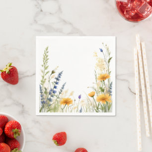 Guardanapo De Papel Bela Duna: Flor Selvagem E Graus Selvagens,