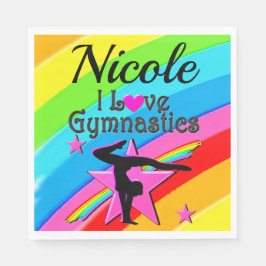GUARDANAPO DE PAPEL BELA PERSONALIZAÇÃO EU AMO DESIGN GINÁSTICA