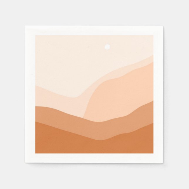 Guardanapo De Papel bela pintura paisagística (Frente)