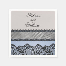 Guardanapo De Papel Beleza Azul e Negra