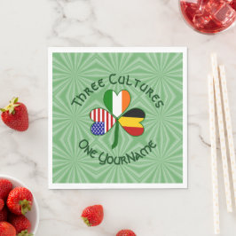 Guardanapo De Papel Belga Irlandesa Americana Shamrock Personalizada