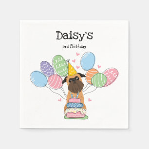 Guardanapo De Papel Belge Bruxelas Griffon Birthday Paper