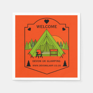 Guardanapo De Papel Bell Tent Glamping Business