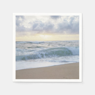 Guardanapo De Papel Belo Casamento de Praia Foto Napkins