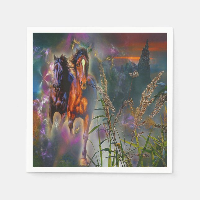 Guardanapo De Papel Belo Cavalo Ocidental Napkins (Frente)