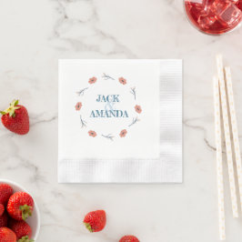 Guardanapo De Papel Belo Eterno Floral Casamento Decor Napkins