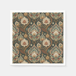 Guardanapo De Papel Belo Padrão Floral Art Nouveau Vintage para Mural