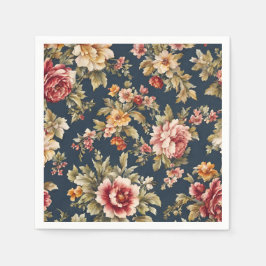 Guardanapo De Papel Belo Padrão Floral Italiano