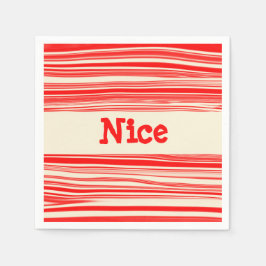 Guardanapo De Papel Belo Red Peppermint Candy Stripes Marmoreadas