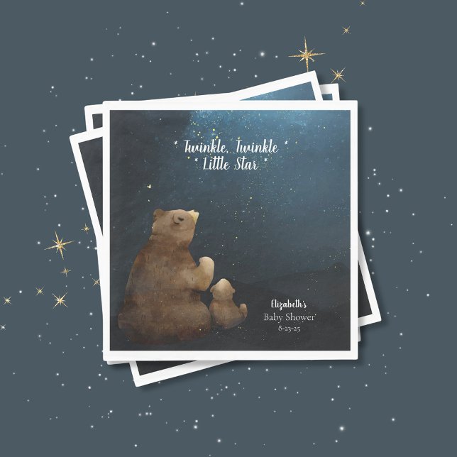 Guardanapo De Papel Belo Urso Grelha Pequena Estrela (Criador carregado)