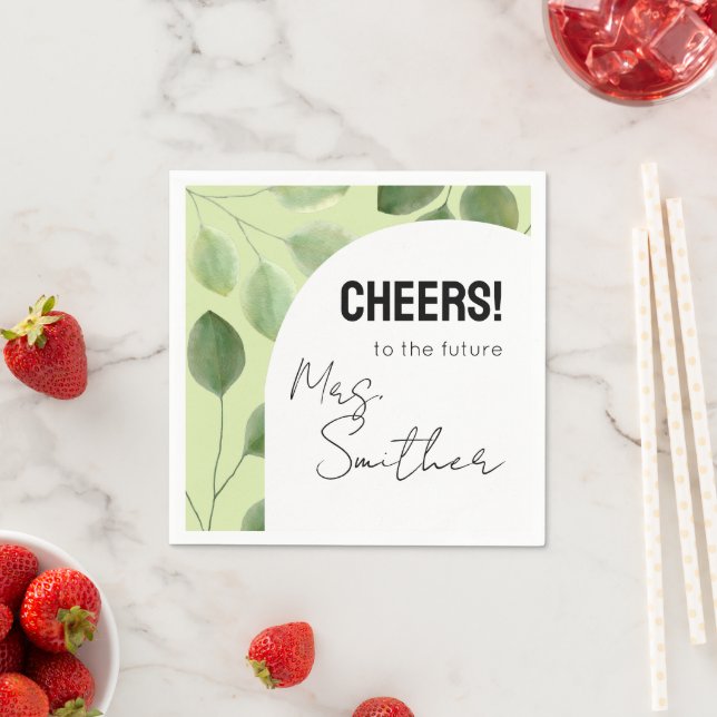 Guardanapo De Papel Belo verde eucalipto deixa convite (Insitu)