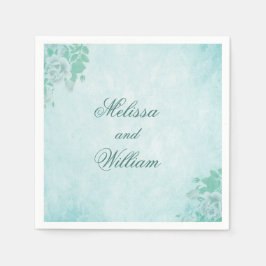 Guardanapo De Papel Belos Flores Azuis