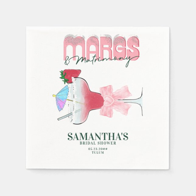 Guardanapo De Papel Bem-vinda à Churrasco de Despedida de Solteira da  (Frente)