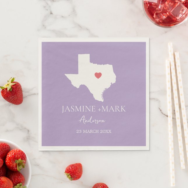 Guardanapo De Papel Bem-vindo ao Texas Wedding Party Custom  (Insitu)