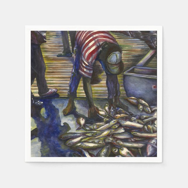 Guardanapo De Papel Bênçãos de Sábado, Ilha Harbor (Frente)