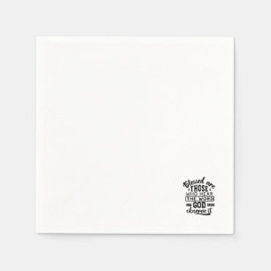 Guardanapo De Papel Benditos São Aqueles Que Ouvem a Palavra de Deus C