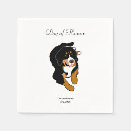 Guardanapo De Papel Bernese Mountain Dog Casamento Cocktail Napkins