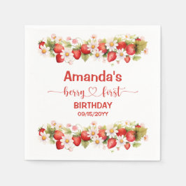 Guardanapo De Papel Berry First Birthday