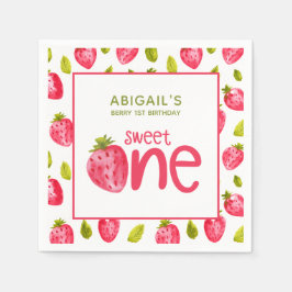 Guardanapo De Papel Berry First Birthday