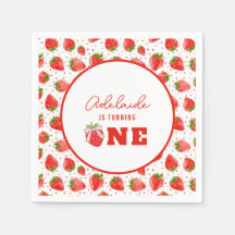 Berry First Birthday primeiro aniversario Strawber