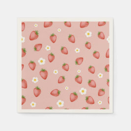Guardanapo De Papel Berry primeiro aniversario Strawberry Themed Paper