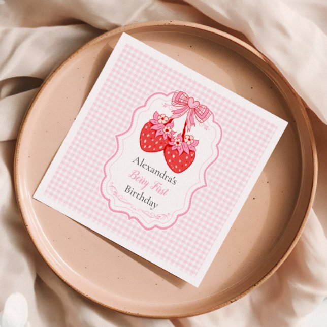 Guardanapo De Papel Berry, Primeiro Partido do primeiro aniversario de (Criador carregado)