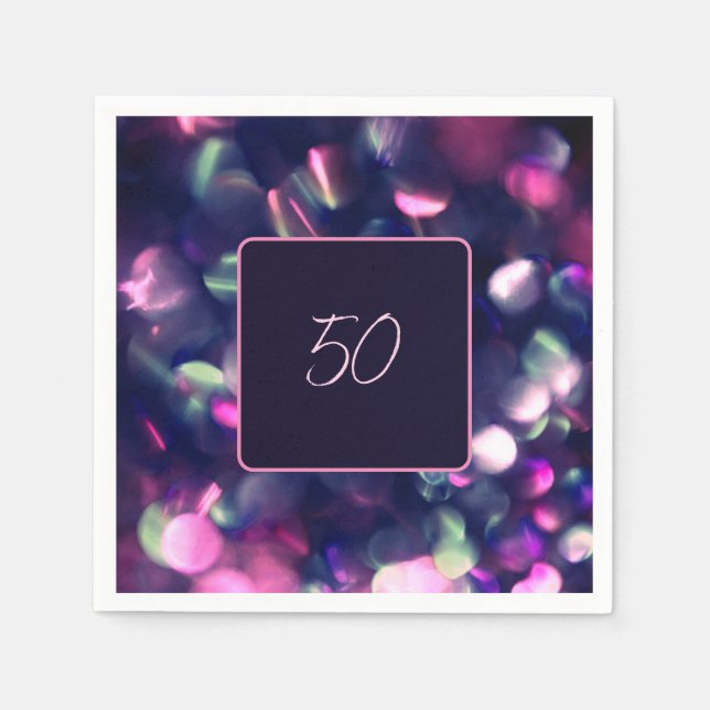 Guardanapo De Papel Berry Sparkle Paper Napkin (Frente)