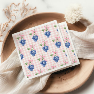 Guardanapo De Papel Berry Sweet blueberry primeiro aniversario Rosa Gi
