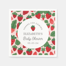 Guardanapo De Papel Berry Sweet Picnic Chá de fraldas