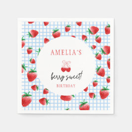 Guardanapo De Papel Berry Sweet Primeiro Aniversário
