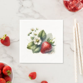 Guardanapo De Papel Berry Sweet Strawberry e Flor