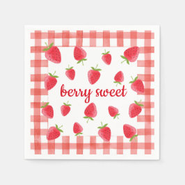 Guardanapo De Papel Berry Sweet Strawberry Party Napkin