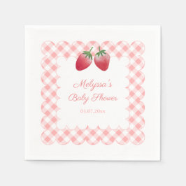 Guardanapo De Papel Berry Sweet Strawberry Theme Party