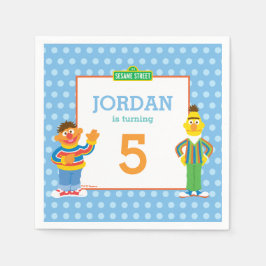 Guardanapo De Papel Bert and Ernie Birthday