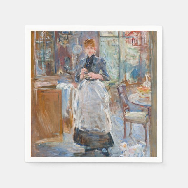 Guardanapo De Papel Berthe Morisot - Na Sala De Jantar (Frente)