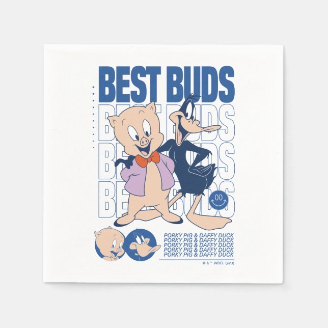 Guardanapo De Papel Best Buds Porky Pig & DAFFY DUCK™ (Frente)