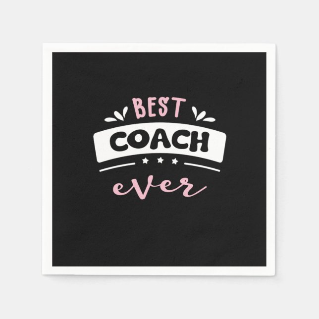 Guardanapo De Papel Best Coach Ever Gift Idea (Frente)