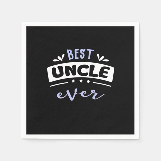 Guardanapo De Papel Best Uncle Ever Gift Idea (Frente)