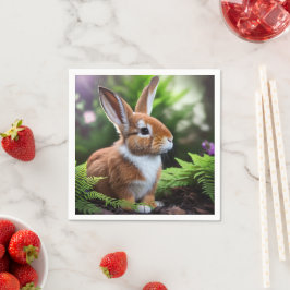 Guardanapo De Papel "Betsy the Bunny: um doce castanho e delícia branc