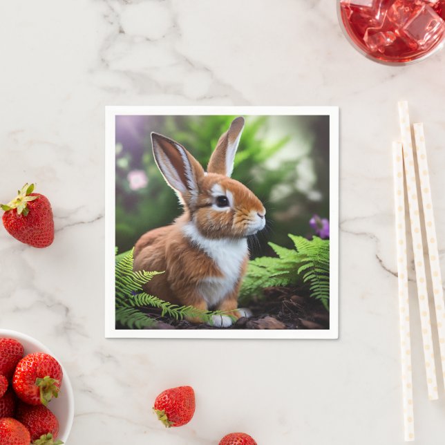 Guardanapo De Papel "Betsy the Bunny: um doce castanho e delícia branc (Insitu)