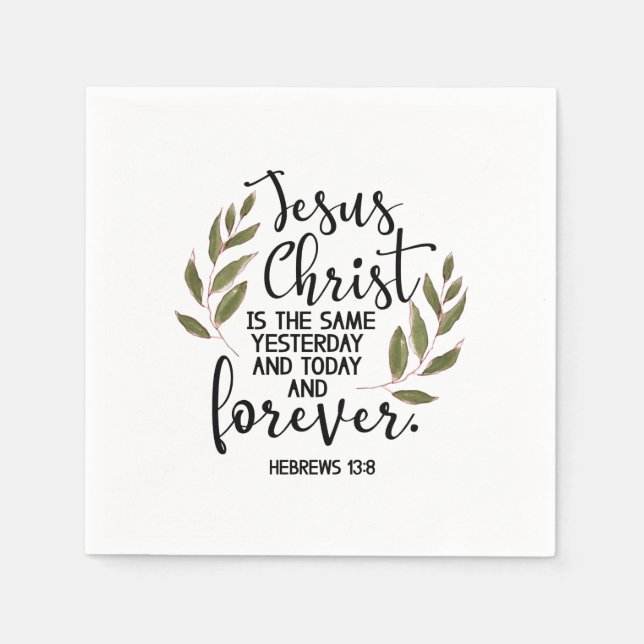 Guardanapo De Papel Bible verse Hebrews  (Frente)