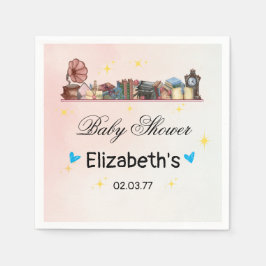 Guardanapo De Papel Biblioteca de Livros de História O Próximo Chá de 