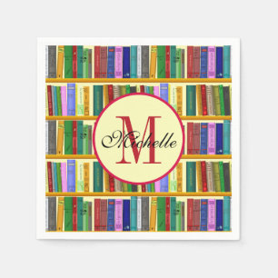 Guardanapo De Papel Biblioteca para gênios. Livros para estudantes in