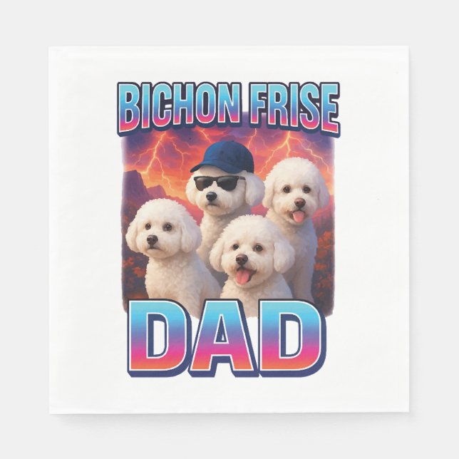 Guardanapo De Papel Bichon Frise (Frente)