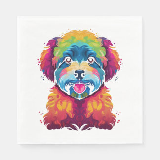 Guardanapo De Papel Bichon Frise Dog Pop Art