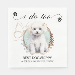 Guardanapo De Papel Bichon Frise Eu Faço A Nápoles Com Foto De Cães