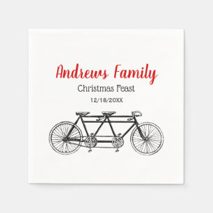 Guardanapo De Papel Bicicleta Antiga para Duas Pessoas / Bicicleta Tan