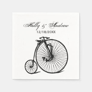 Guardanapo De Papel Bicicleta de Viagem Velocipede Penny Farthing